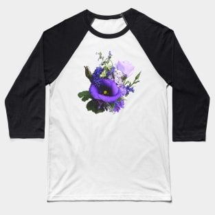 Bouquet in Shades of Purple Baseball T-Shirt